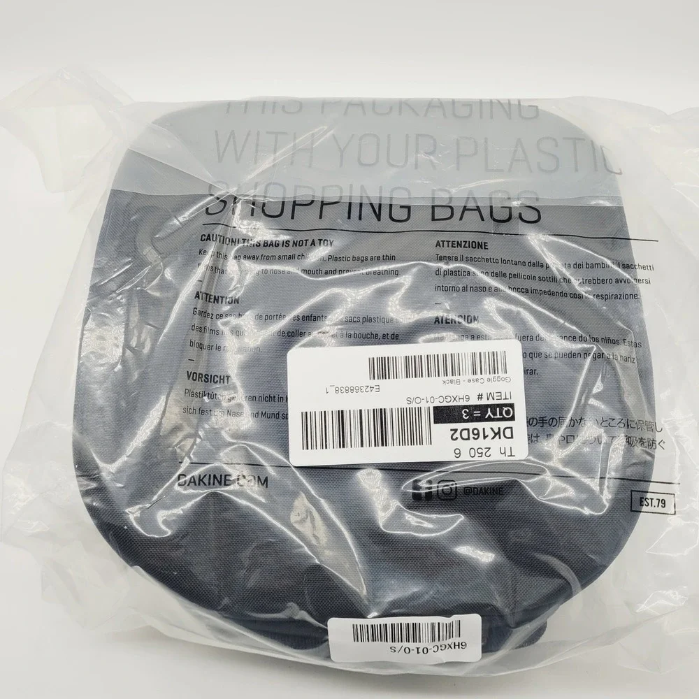Dakine Goggle Case Stores 2 Extra Pairs Goggles 2 Extra Lenses 360° Foam Padding - Picture 4 of 5